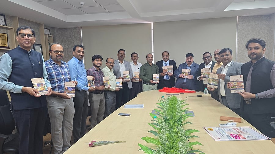 <div class="paragraphs"><p>Dignitaries release 21 volumes of 'Bharat BoudhIKS' books of Vidya Bharati Uchcha Shiksha Sansthan at JSS Science and Technology University, in Mysuru, on Monday. </p></div>