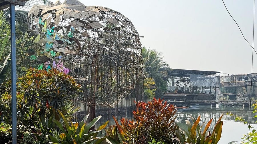 <div class="paragraphs"><p>The burned remains of the Birch by Romeo Lane nightclub, sealed for investigation</p></div>