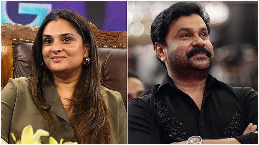 <div class="paragraphs"><p>Actress Ramya, Malayalam actor Dileep. </p></div>