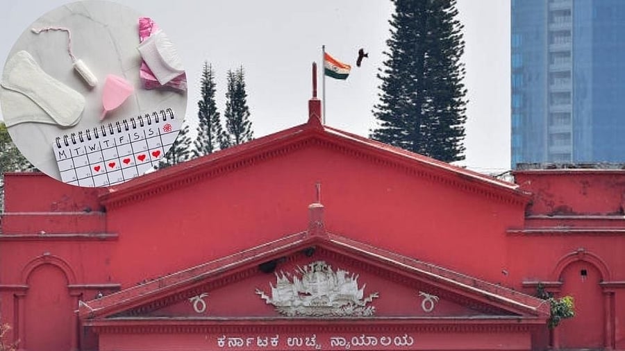 <div class="paragraphs"><p>The&nbsp;Karnataka High Court. Inset: Representative image for menstruation</p></div>