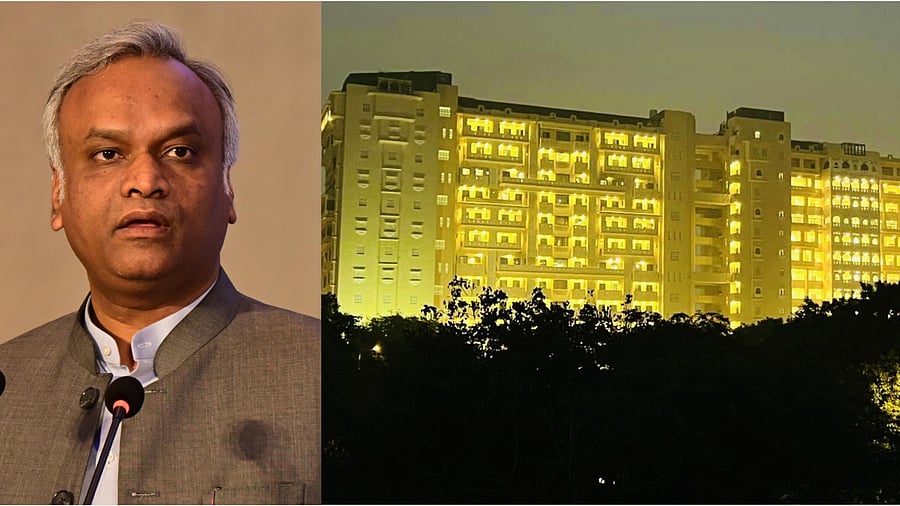 <div class="paragraphs"><p>Priyank Kharge and (R) RSS headquarters in Delhi.</p></div>