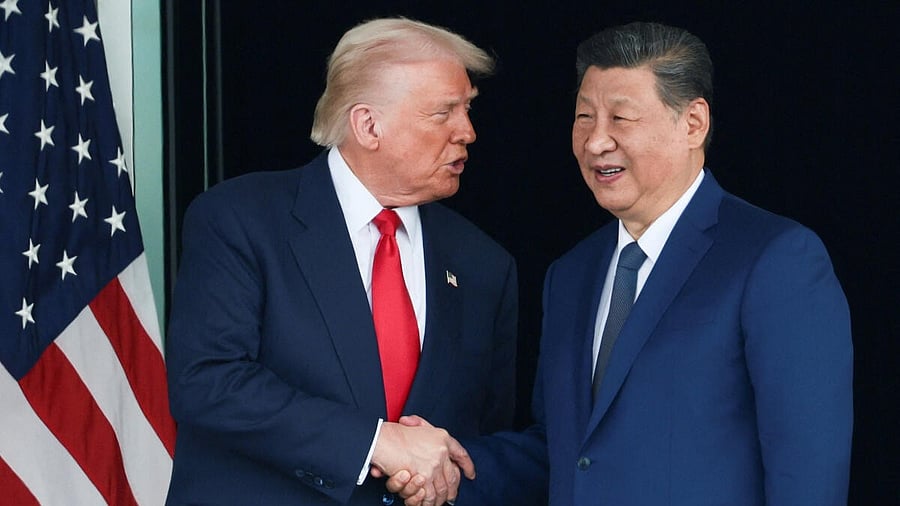 <div class="paragraphs"><p>US President Donald Trump meets with Chinese President Xi Jinping</p></div>