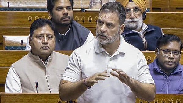<div class="paragraphs"><p>Leader of Opposition in the Lok Sabha and Congress MP Rahul Gandhi speaks in the House during the Winter session of Parliament.</p></div>