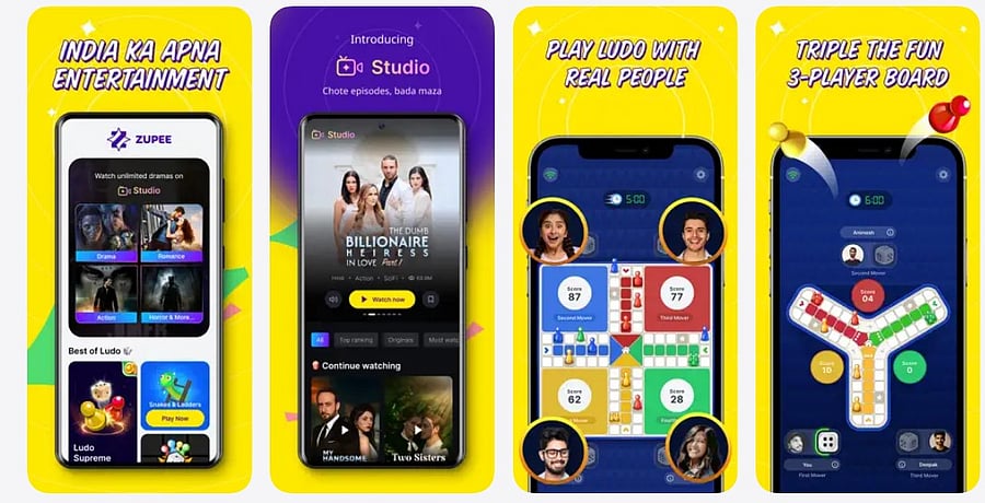<div class="paragraphs"><p>Zupee: Play Ludo Watch TV.</p></div>