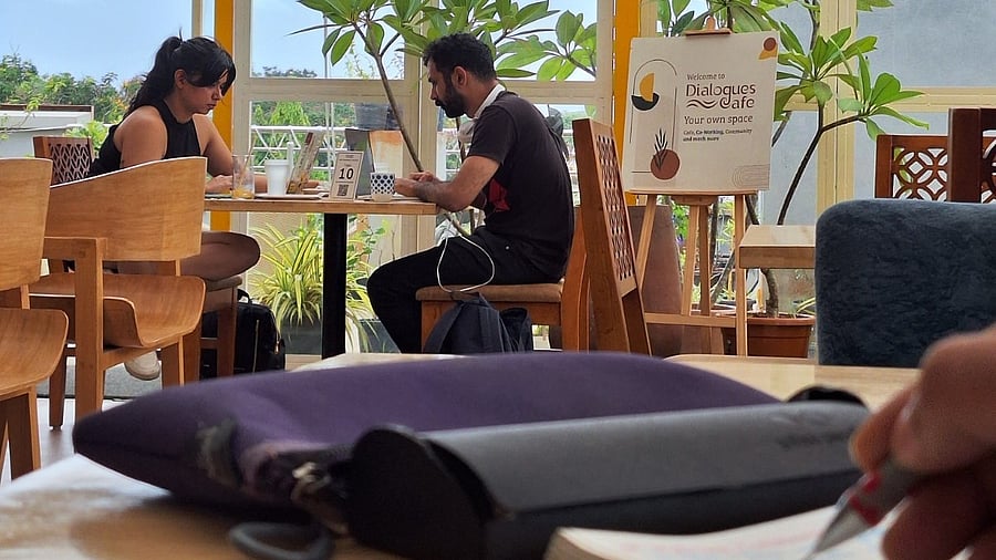 A cafe in Koramangala offers amenities for group studies. PIC: DIALOGUES CAFÉ