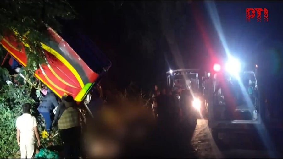 <div class="paragraphs"><p>At least nine dead, 22 injured as bus falls off road in Andhra Pradesh</p></div>