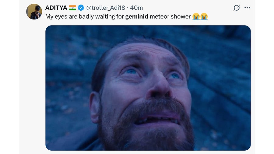 <div class="paragraphs"><p>Geminid meteor shower night.</p></div>