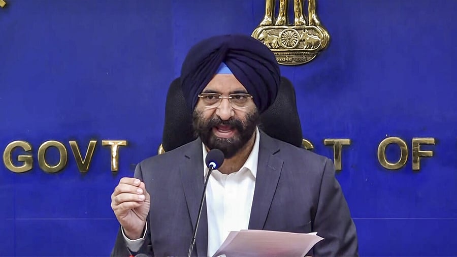 <div class="paragraphs"><p>New Delhi: Delhi Minister Manjinder Singh Sirsa addresses a press conference, in New Delhi, Tuesday, Dec. 16, 2025.</p></div>