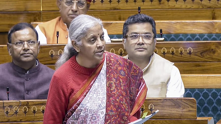 <div class="paragraphs"><p>Finance Minister Nirmala Sitharaman speaks in the Lok Sabha during the Winter session of Parliament, in New Delhi.</p></div>