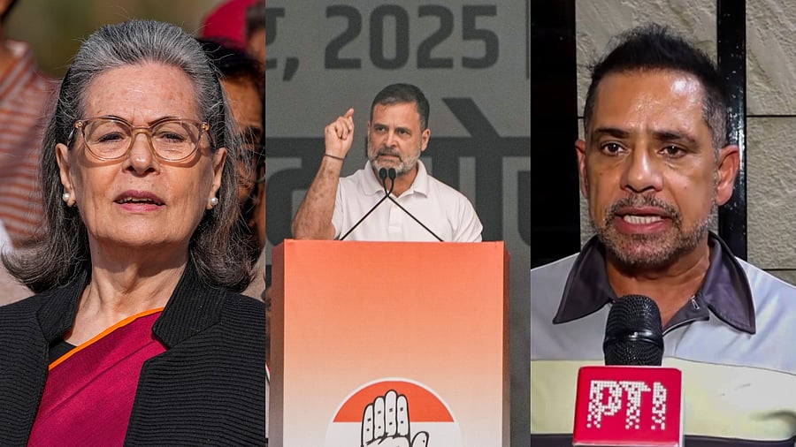 <div class="paragraphs"><p>From left: Sonia Gandhi, Rahul Gandhi, Robert Vadra</p></div>