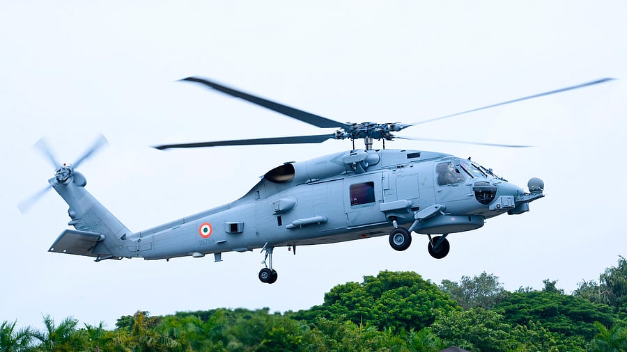 <div class="paragraphs"><p>MH60R anti-submarine warfare helicopter. </p></div>