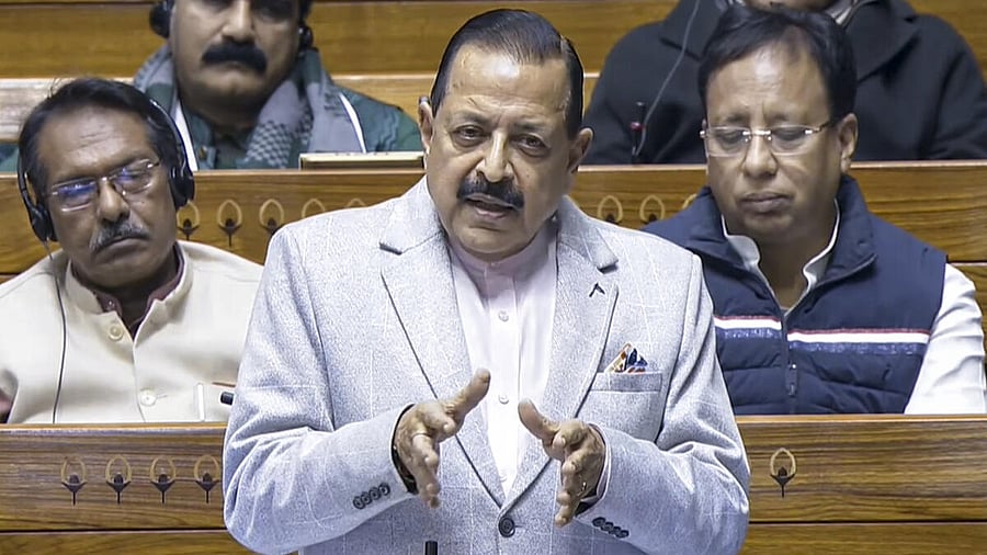 <div class="paragraphs"><p>Minister of State Jitendra Singh speaks in the Lok Sabha during the Winter session of Parliament.</p></div>