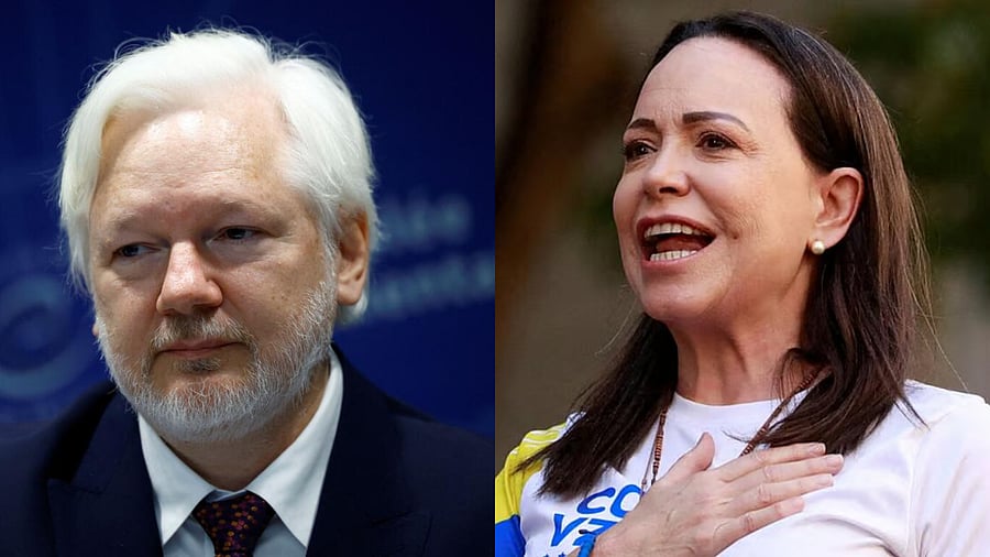 <div class="paragraphs"><p>Julian Assange and Maria Corina Machado</p></div>