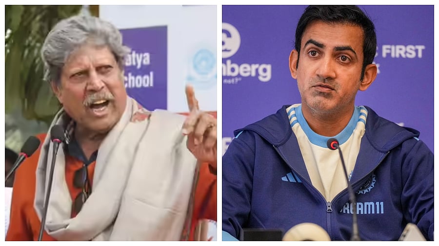 <div class="paragraphs"><p>Kapil Dev (L) and Gautam Gambhir. </p></div>
