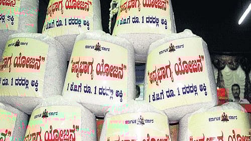 <div class="paragraphs"><p>Representative image for Anna Bhagya rice.</p></div>