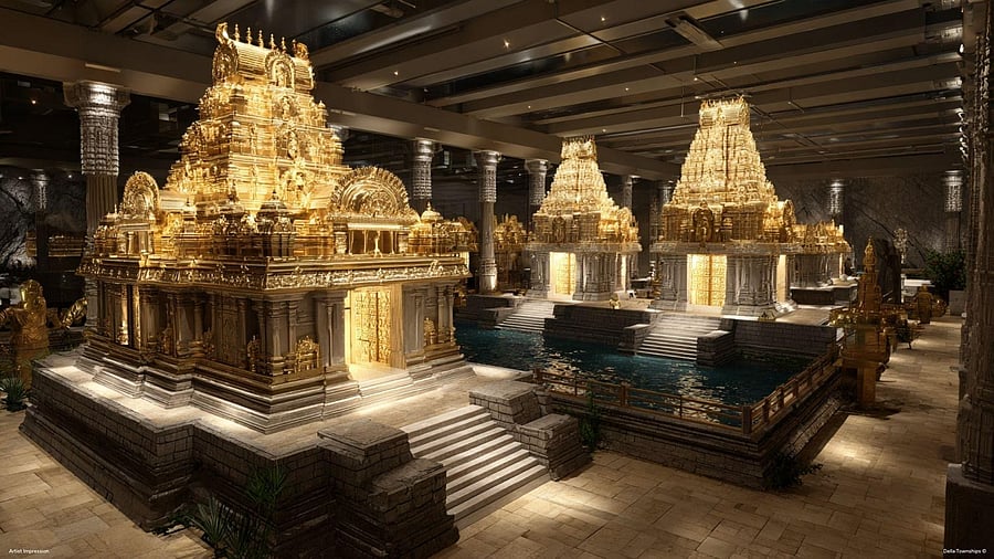 <div class="paragraphs"><p>At the heart of the development lies a 300-acre Living Exhibition comprising 25 immersive pavilions, each spread over one lakh square feet.</p></div>