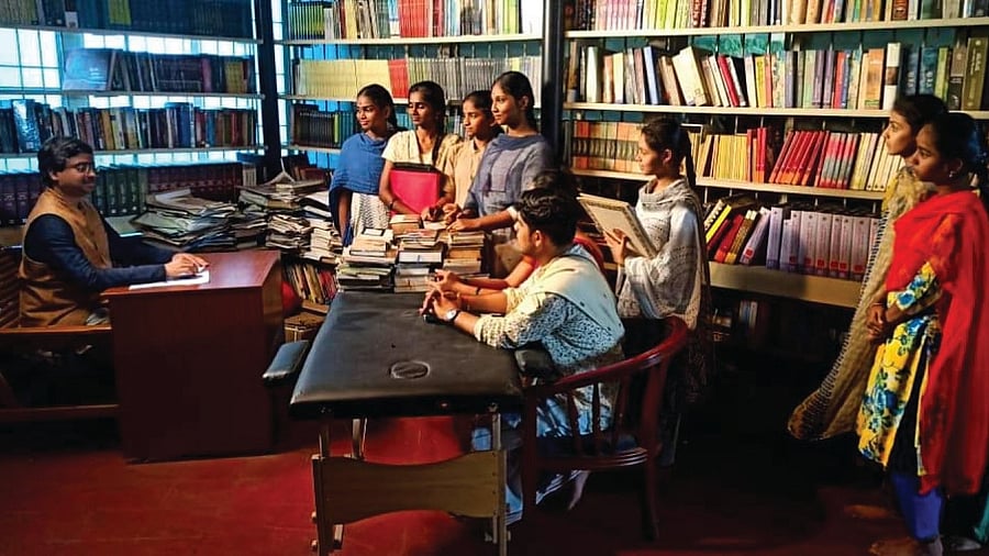 A still from the movie 'Padmagandhi.'