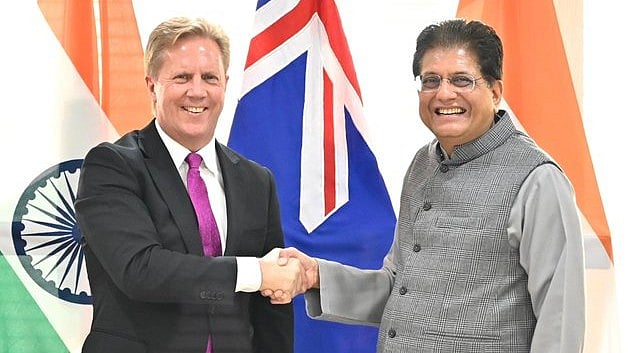 <div class="paragraphs"><p>Union Minister Piyush Goyal with New Zealand Minister Todd McClay during a meeting, in New Delhi. </p></div>