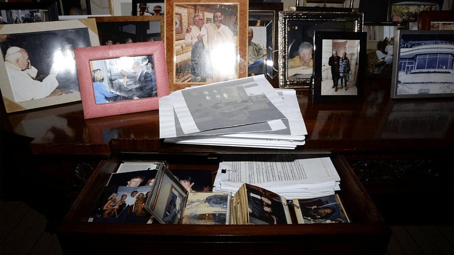 <div class="paragraphs"><p>A view of drawers and framed photos, including of Donald Trump, in Jeffrey Epstein's Manhattan home is seen in this image released by the Department of Justice in Washington, DC, US.</p></div>