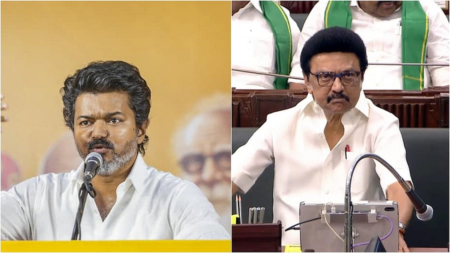 <div class="paragraphs"><p>Vijay (left) and M K Stalin.</p></div>