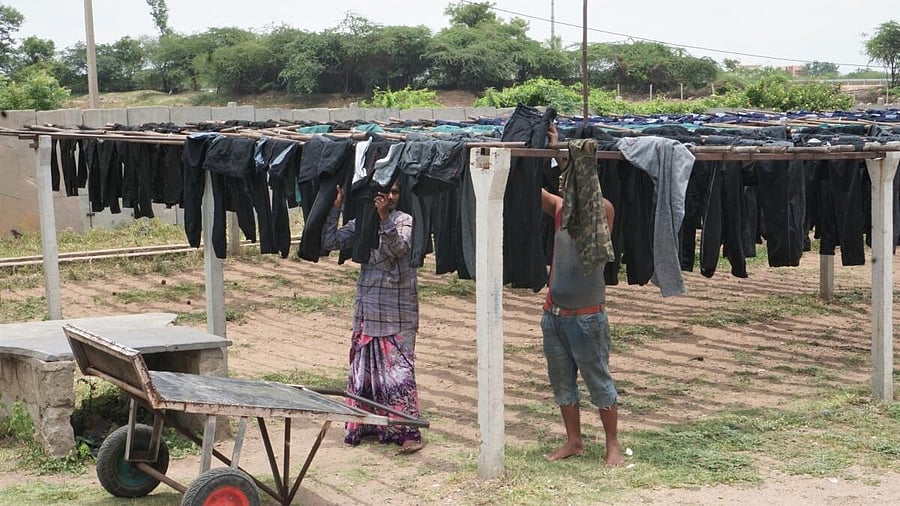 <div class="paragraphs"><p>A file photo of a jeans washing unit. The Karnataka Industrial Areas Development Board is developing the jeans park on around 650 acres in Ballari.</p></div>