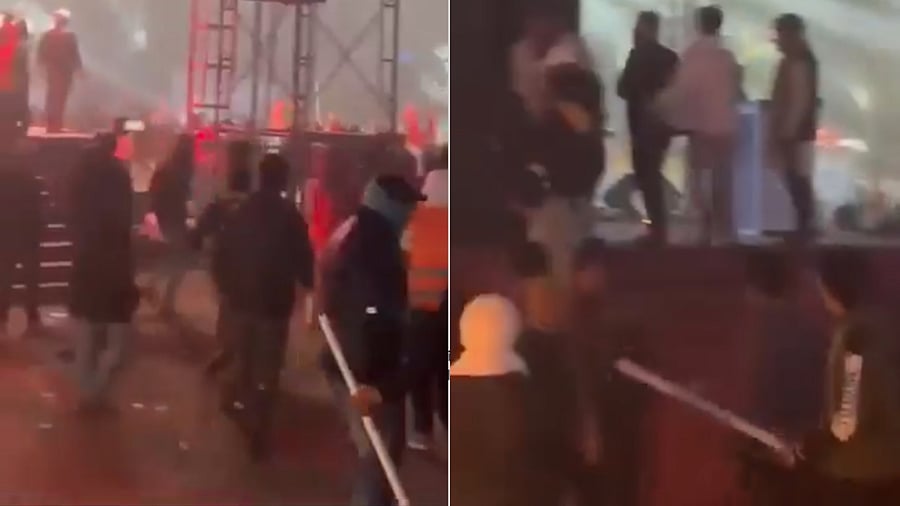 <div class="paragraphs"><p>Screengrabs from the video circulating in social media which shows the mob attack.</p></div>