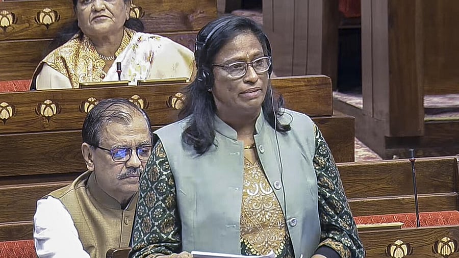 <div class="paragraphs"><p>P.T. Usha speaks in the Rajya Sabha during the Winter session of Parliament.</p></div>