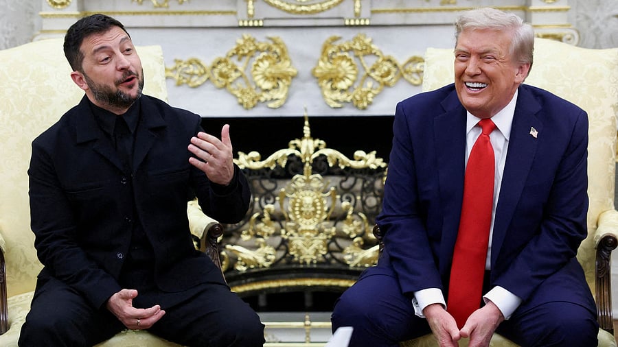 <div class="paragraphs"><p>Ukrainian President Volodymyr Zelenskyy (left) and US President Donald Trump.</p></div>