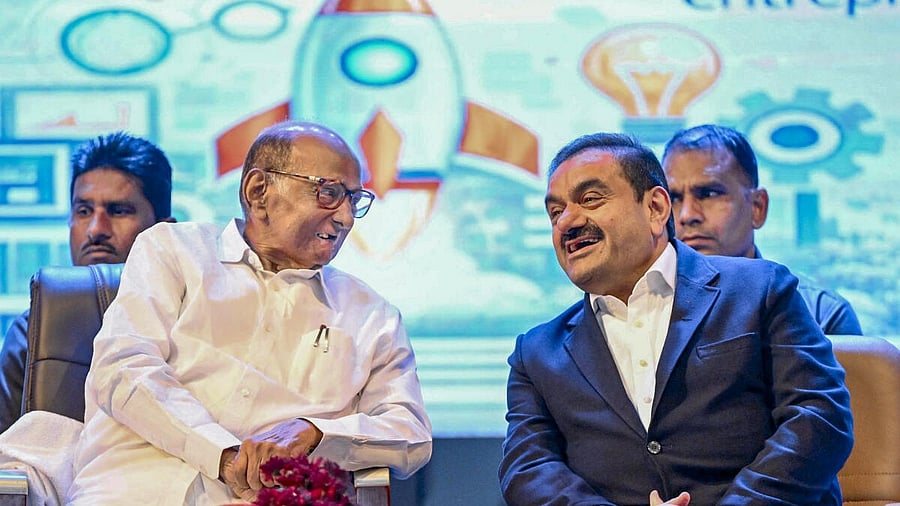 <div class="paragraphs"><p>Adani Group Chairman Gautam Adani during the inauguration of Vidya Pratishthan’s Sharad Pawar Centre of Excellence in Artificial Intelligence (CoE-AI) in Baramati, Maharashtra.</p></div>