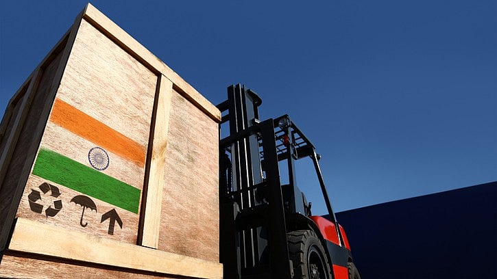 <div class="paragraphs"><p>Image of cargo with Indian flag on it representing Indian export.</p></div>