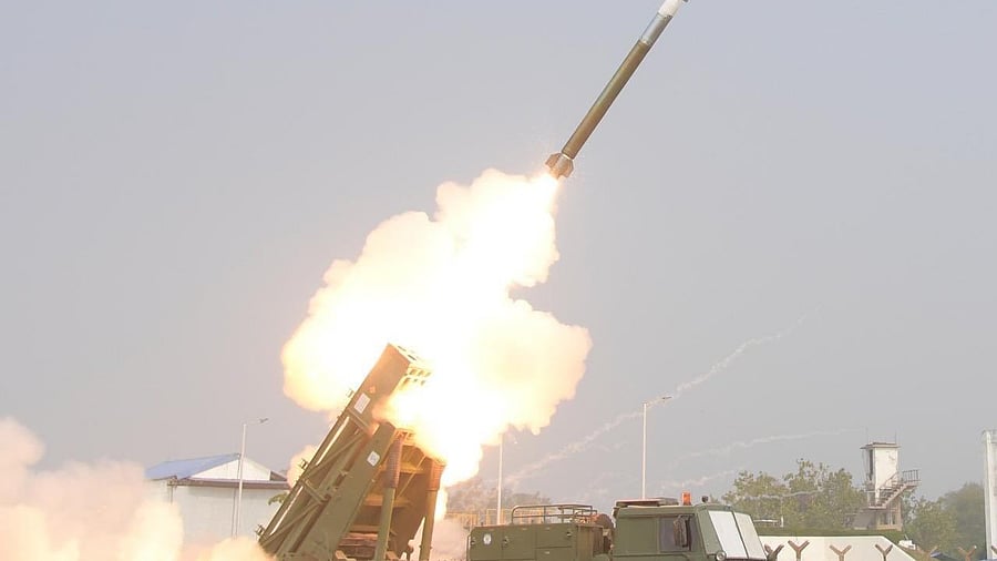 <div class="paragraphs"><p>The maiden flight test of Pinaka Long Range Guided Rocket</p></div>