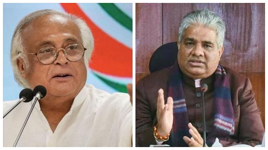 <div class="paragraphs"><p>Congress leader Jairam Ramesh (L) and Environment Minister Bhupender Yadav.&nbsp;</p></div>