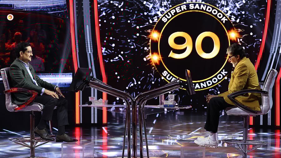 <div class="paragraphs"><p>Kumar Mangalam Birla and Amitabh Bachchan on <em>Kaun Banega Crorepati</em>.</p></div>