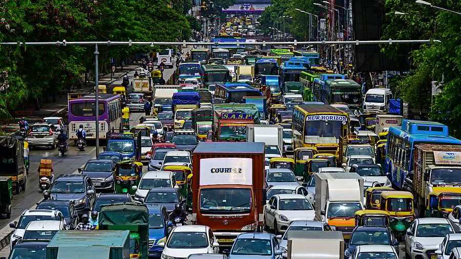 <div class="paragraphs"><p>A view of the Silk Board corridor, one of Bengaluru’s busiest stretches linking major IT hubs and metro stations. </p></div>