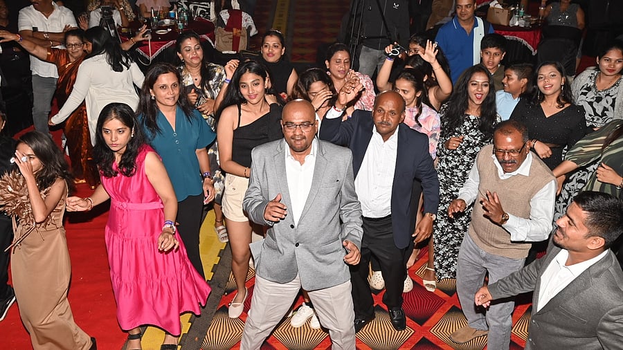 <div class="paragraphs"><p>People enjoy New year celebrations at a Club in Mysuru.</p></div>