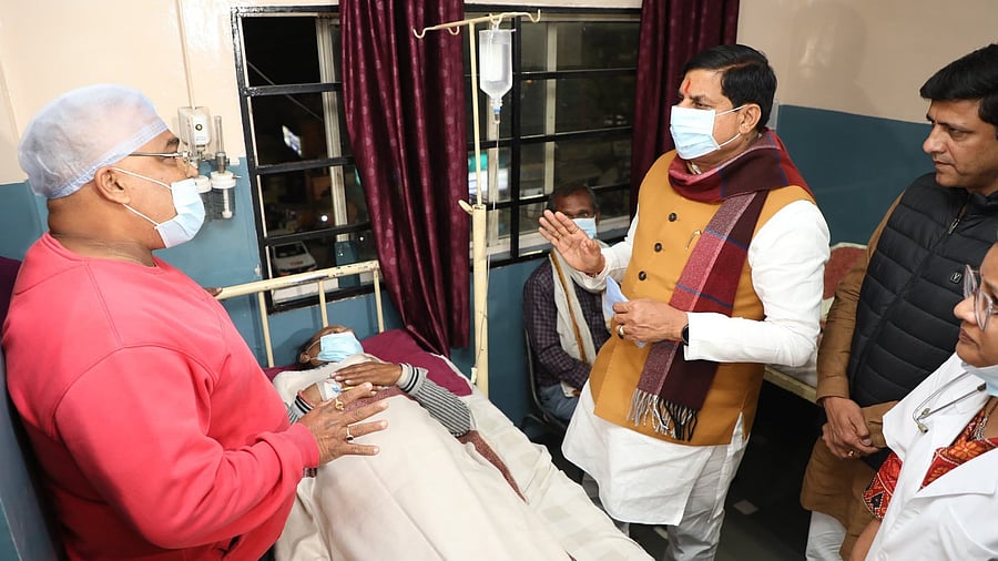 <div class="paragraphs"><p>Madhya Pradesh Chief Minister Mohan Yadav met with the affected citizens undergoing treatment,&nbsp;their family members, and&nbsp;the doctors engaged in the treatment in Indore's hospitals.</p></div>
