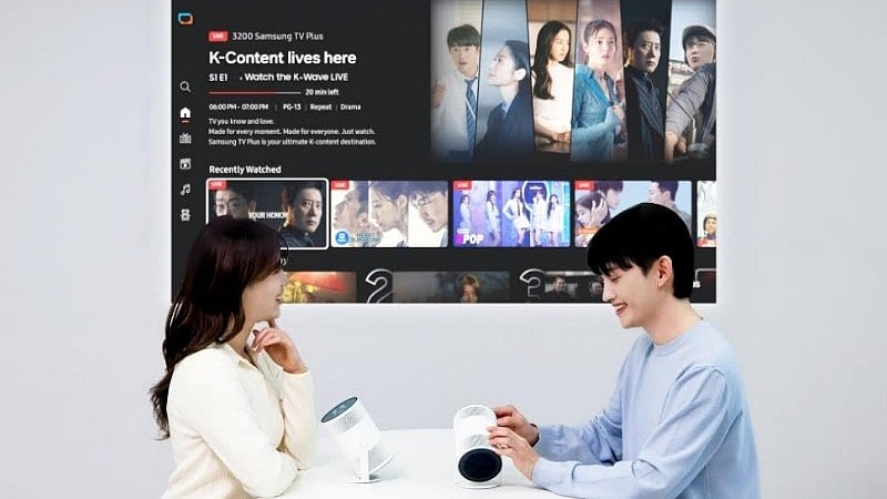 <div class="paragraphs"><p>Samsung Freestyle+ TV projector.</p></div>