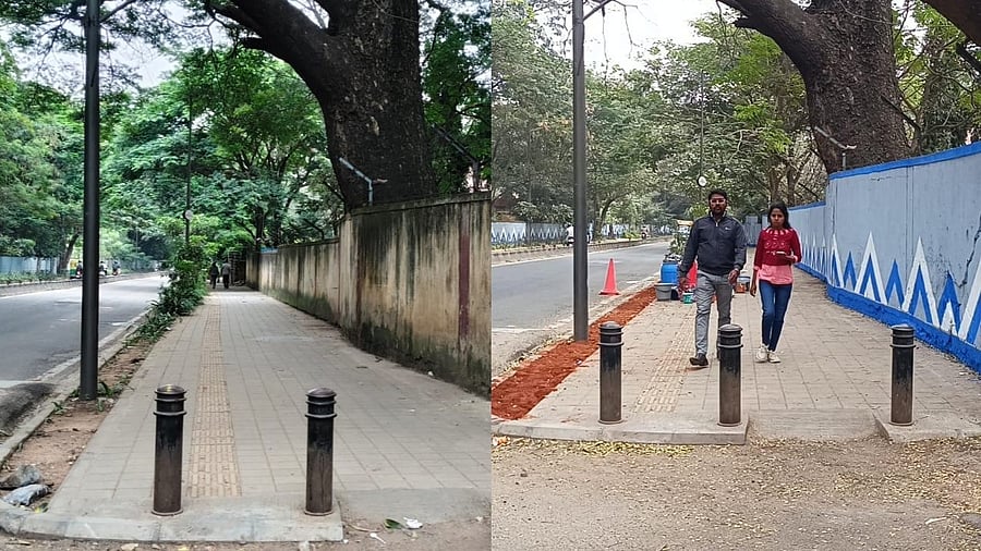 <div class="paragraphs"><p>Before and after the makeover: Footpaths along St John’s Church Road.&nbsp;</p></div>