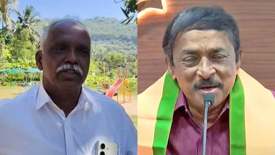<div class="paragraphs"><p>Former CPI(M) leader V R Ramakrishnan and a noted Left sympathiser Reji Lukose, both joins BJP on Thursday.</p></div>