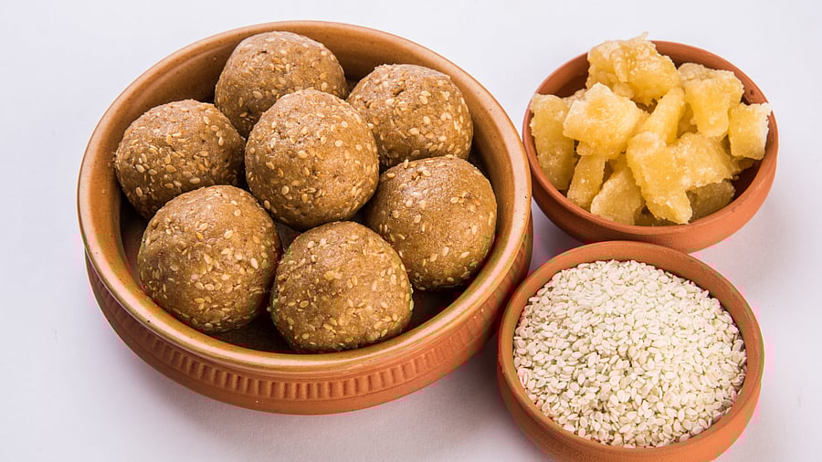 <div class="paragraphs"><p>Sesame and jaggery go into the making of tilgul laddu and yellu-bella, among other sweets.&nbsp;</p></div>