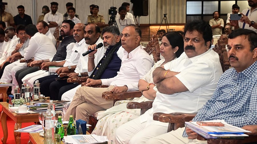 <div class="paragraphs"><p>Deputy Chief Minister DK Shivakumar makes a point during the Coastal Karnataka Tourism Conclave organised by the Tourism Department in Mangaluru,on Saturday. </p></div>