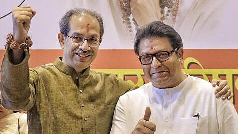 <div class="paragraphs"><p>Shiv Sena (UBT) chief Uddhav Thackeray (L) and Maharashtra Navnirman Sena (MNS) chief Raj Thackeray.</p></div>
