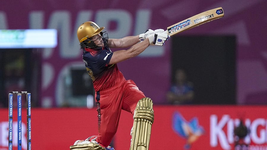 <div class="paragraphs"><p>Royal Challengers Bengaluru's Grace Harris plays a shot during a Women's Premier League (WPL) T20 cricket match between Royal Challengers Bengaluru and UP Warriorz, at the DY Patil Stadium in Navi Mumbai, Monday, Jan. 12, 2026. </p></div>