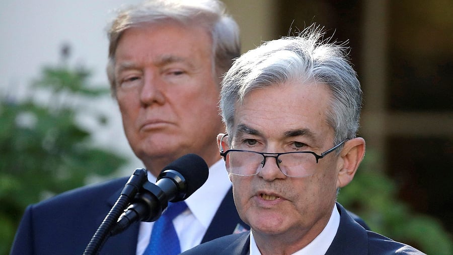 <div class="paragraphs"><p>File photo: US President Donald Trump with Jerome Powell</p></div>