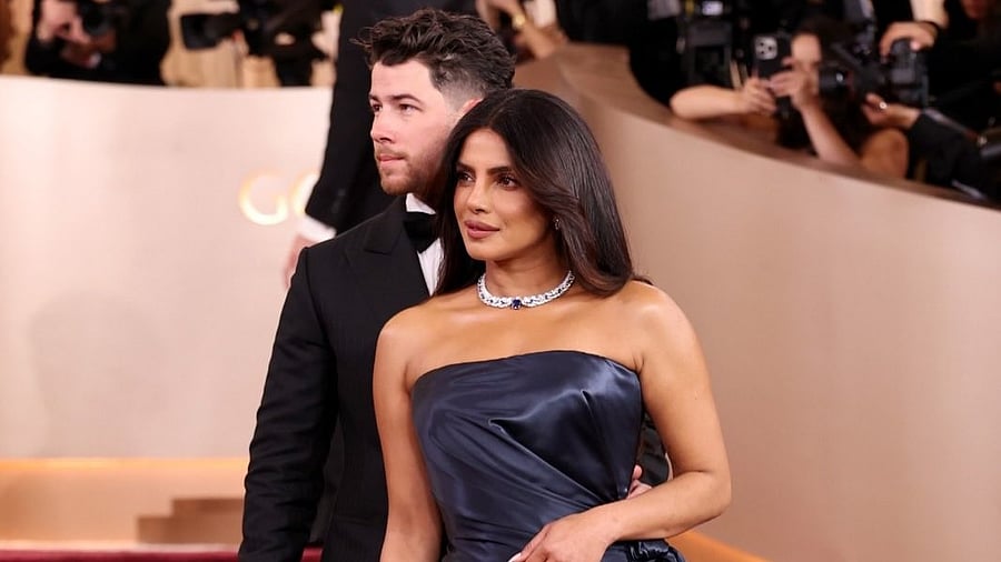 <div class="paragraphs"><p>Priyanka Chopra Jonas with Nick Jonas at the Golden Globes 2026.&nbsp;</p></div>