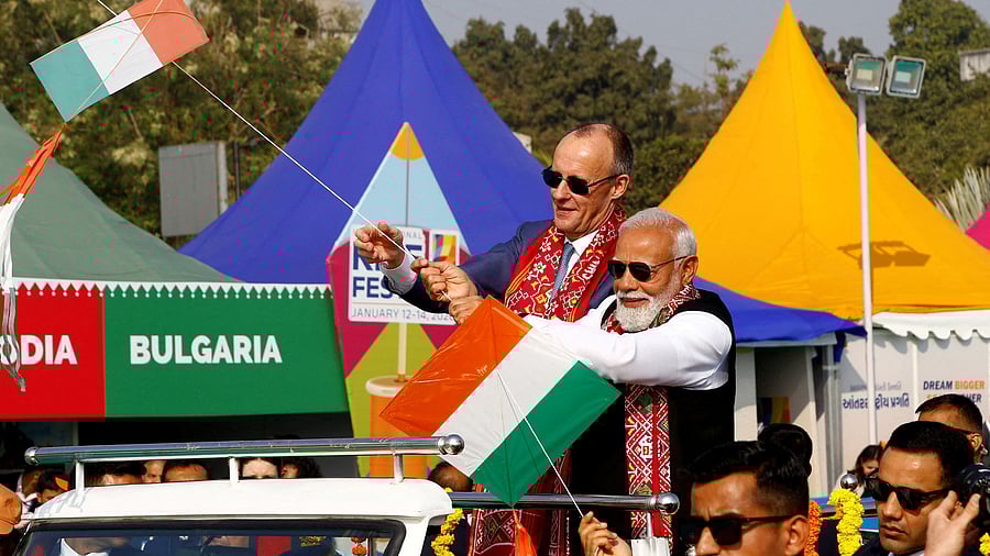 <div class="paragraphs"><p>Chancellor Friedrich Merz and PM Narendra Modi in Ahmedabad. </p></div>