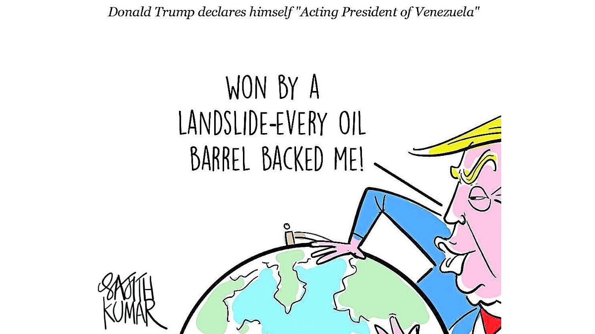 DH Cartoon Satirizes Landslide Victory in Indian Politics