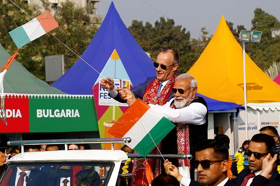 <div class="paragraphs"><p>Chancellor Friedrich Merz and PM Narendra Modi in Ahmedabad. </p></div>