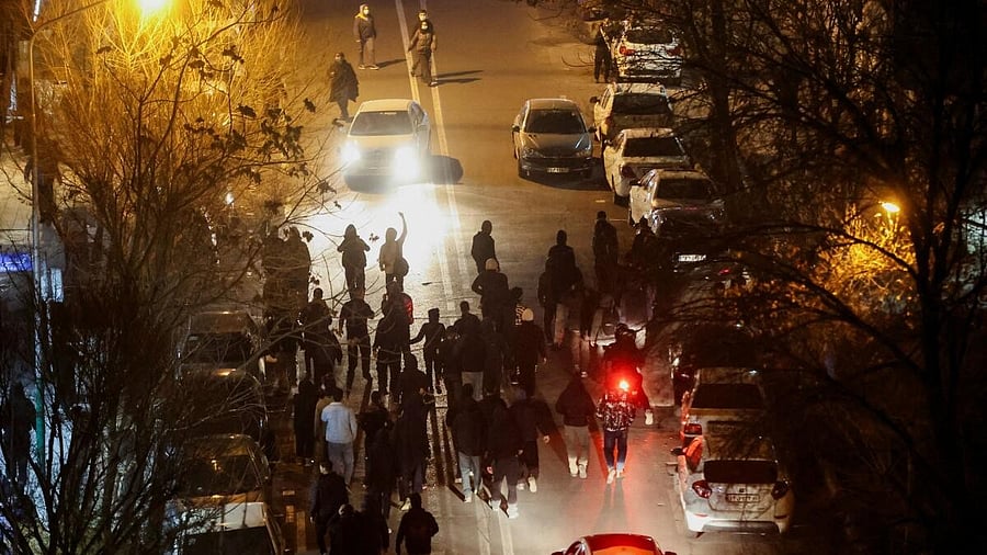 <div class="paragraphs"><p>Protest over the collapse of the currency's value, in Tehran.</p></div>