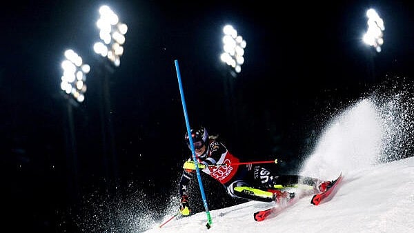 <div class="paragraphs"><p>January 13, 2026 Mikaela Shiffrin of the US in action during the women's slalom.</p></div>